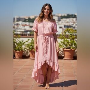 Pink Ruffle Dress